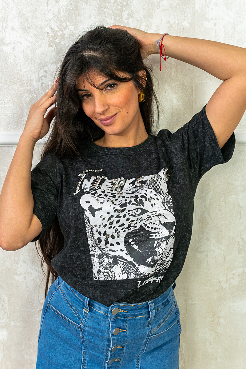 Camiseta Interesting Leopard